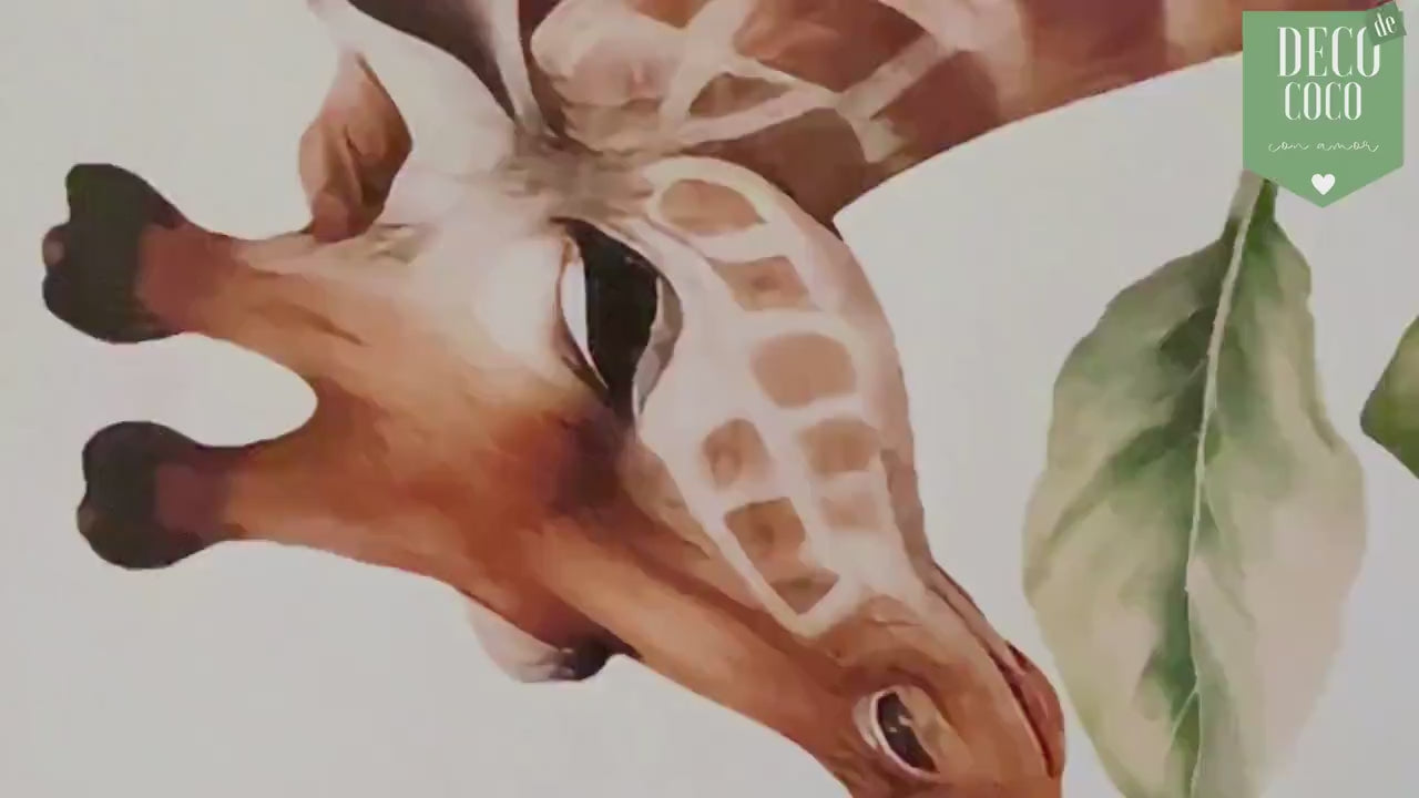 Safari Animal Nursery Wall Decals – Large Jungle Wall Stickers - Magic of the Wild Animals Stickers for girls and boys