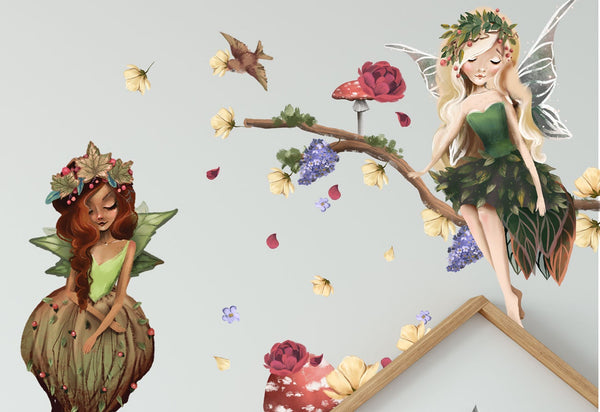 Fairies wall stickers - 281 elements