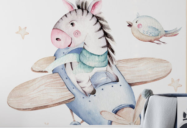 Airplane wall stickers for boy's room