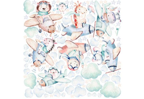 Airplane wall stickers for boy's room