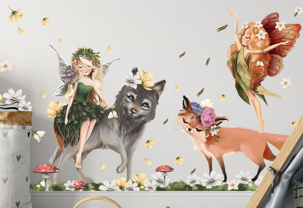 Fairy wall stickers set - 294 items