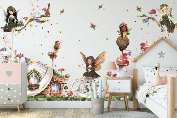 Fairies wall stickers - 281 elements