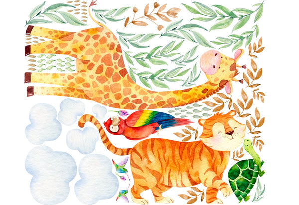 Nursery wall stickers jungle animals