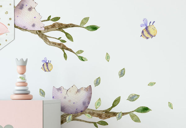 Vinilos de dinosaurios rosas - 190 elementos en pegatinas adhesivas para habitación de niñas