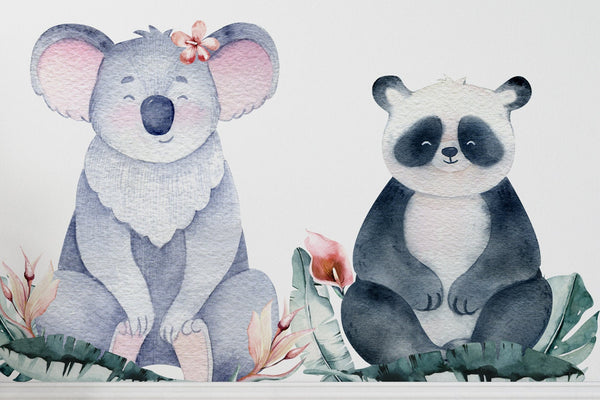 Meditation Animals Wall Sticker