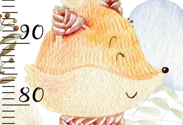 Watercolour Height Chart for Kids - Nursery Growth Chart Ruler Wall Decal for Boys and Girls - Nursery Growth Chart - Cm/Inch Height Meter