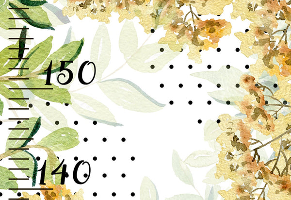 Watercolor Nursery Growth Chart - Fox