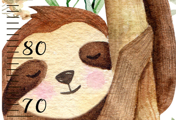 Watercolour Ruler Wall Decal - Nursery Growth Chart - Height Chart for Kids - Boys and Girls - Nursery Growth Chart - Cm/Inch Height Meter