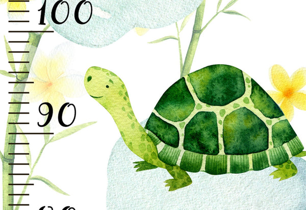 Cute jungle animals height chart