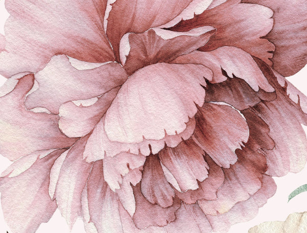 Wall sticker peony flowers