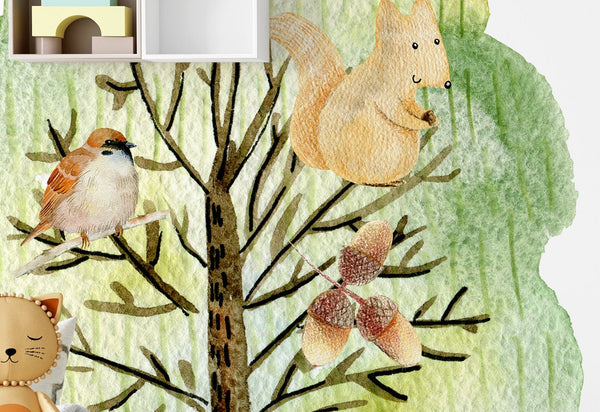 Vinilo animales del bosque