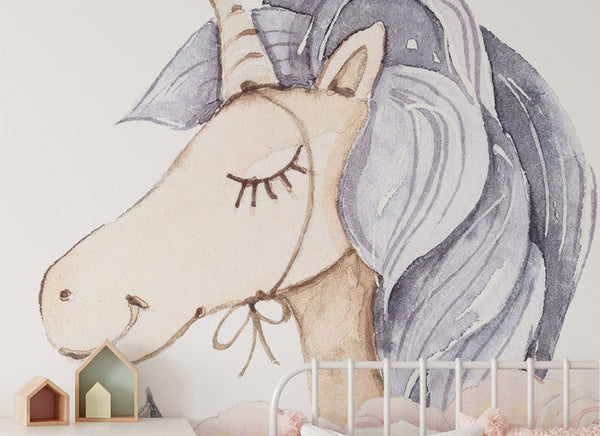Unicorn wall sticker for girls