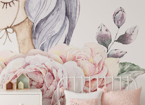 Unicorn wall sticker for girls
