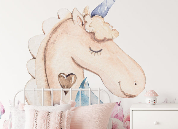 Unicorn wall sticker for girls