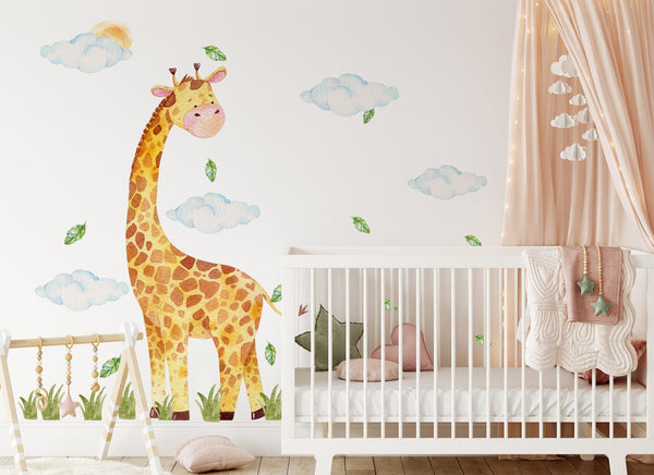 Giraffe wall decals