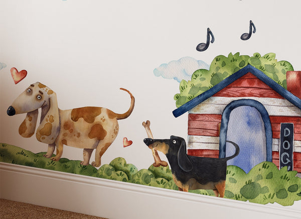 Dachshund dog wall sticker