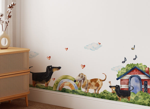 Dachshund dog wall sticker