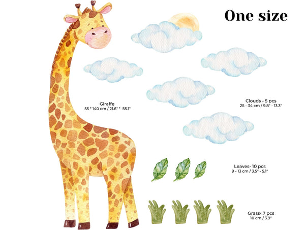 Giraffe wall decals