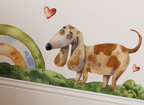 Dachshund dog wall sticker