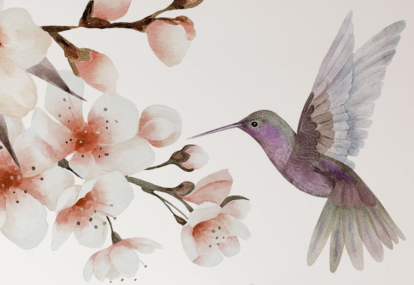 Cherry Blossom Decal - Sakura Wall Decal - Floral Decor - Sakura Wall Sticker Set - Vintage Flowers - Floral Wall Decals Nursery