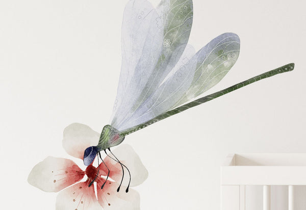 Cherry Blossom Decal - Sakura Wall Decal - Floral Decor - Sakura Wall Sticker Set - Vintage Flowers - Floral Wall Decals Nursery