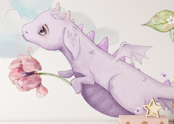 Princess wall decal - Girl Nursery - Peel and Stick - Girly Wall Sticker - Unicorn Decor for Girls Room