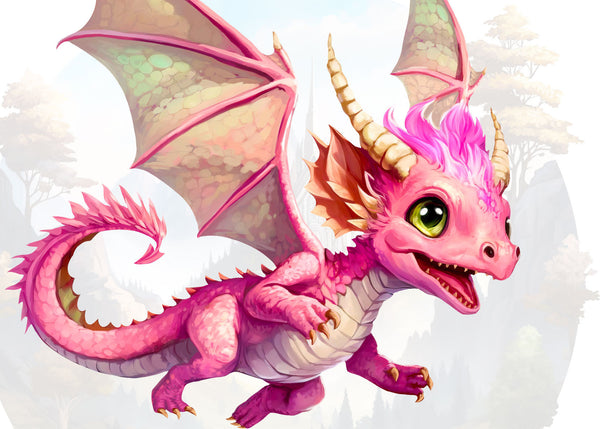 Dragon wall decal for kids - Baby Dragons wall art-  Nursery wall sticker for boys