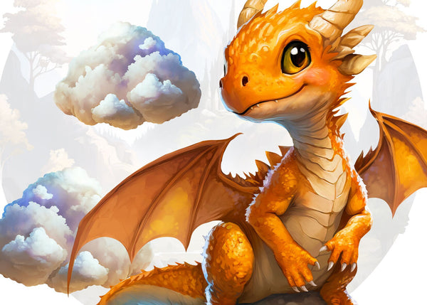 Dragon Nursery Wall Stickers, Baby Wall Decals for Kids room