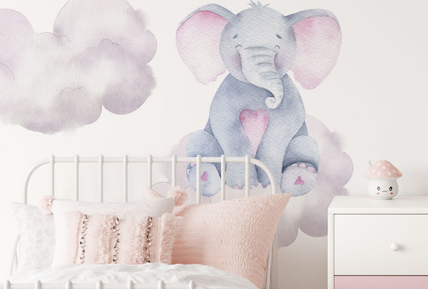 On Clouds Animal Decals for Nursery - Wall Decal Animals - Wallstickers Kids