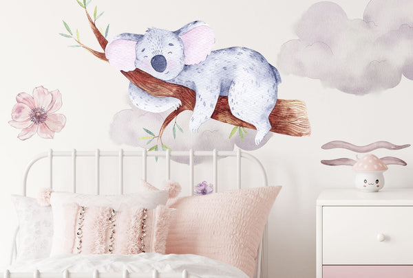 On Clouds Animal Decals for Nursery - Wall Decal Animals - Wallstickers Kids