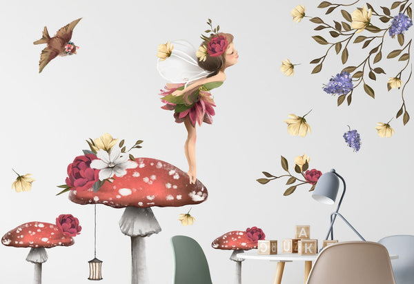 Fairy wall decals for girls