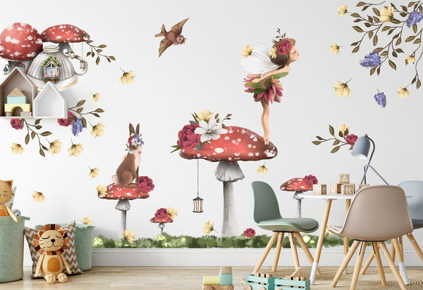 Fairy wall decals for girls