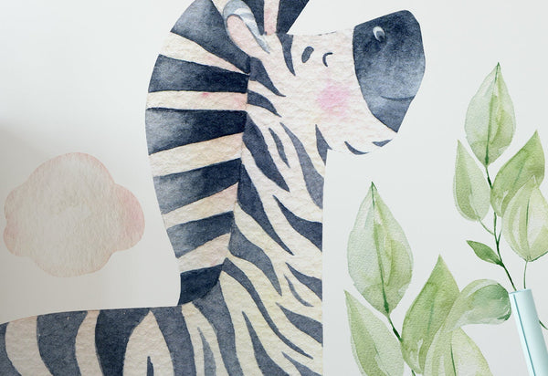 Jungle Animals Stickers - Zebra, Sloth, Parrot