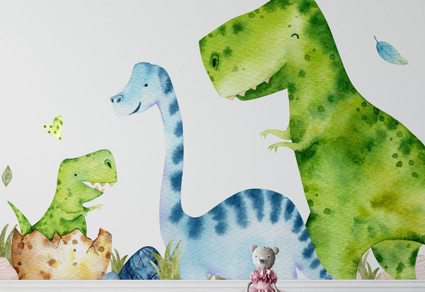 Dinosaur wall decal for bedroom or playroom | Baby wall stickers | Nursery dino decor for kids boys/girls room | L - XL - XXL