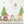 Wall stickers forest animals - Rabbit, Bear, Fox, Hedgehog