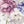 Cargar imagen en el visor de la galería, Vinilo peonías blancas, moradas y azules y flores de hortensias
