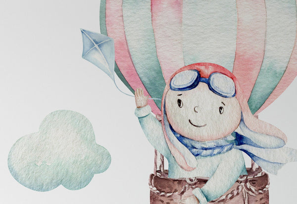 Hot air balloon wall sticker