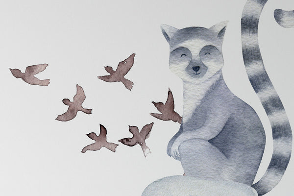 Meditation Animals Wall Sticker