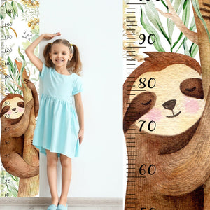 Watercolour Ruler Wall Decal - Nursery Growth Chart - Height Chart for Kids - Boys and Girls - Nursery Growth Chart - Cm/Inch Height Meter