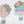 Rainbow hot air balloon wall stickers
