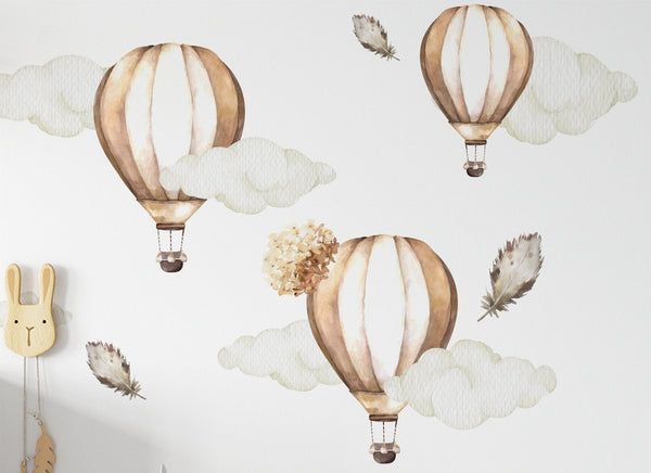 Boho llama wall sticker set