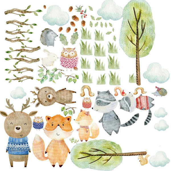 Wall decals with animals