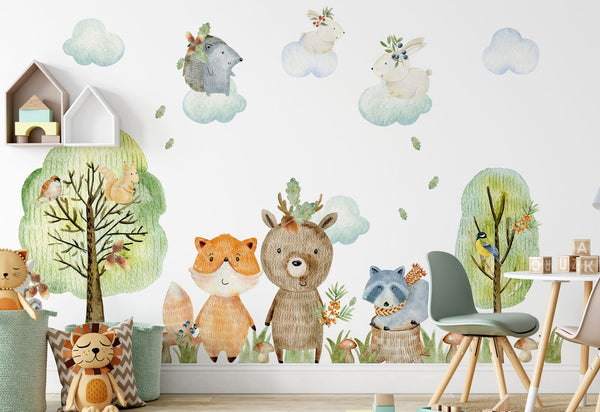 Forest animals wall sticker