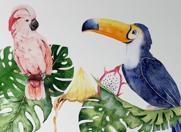 Jungle animals wall decals for nursery