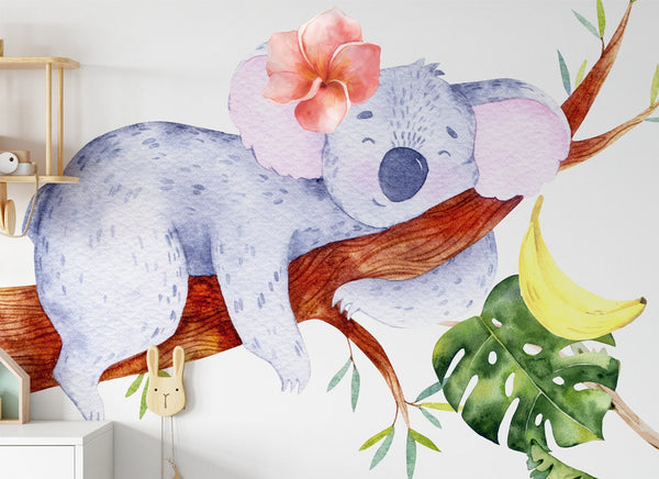 Jungle animals wall decals for nursery