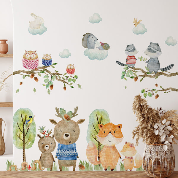 Wall decals with animals