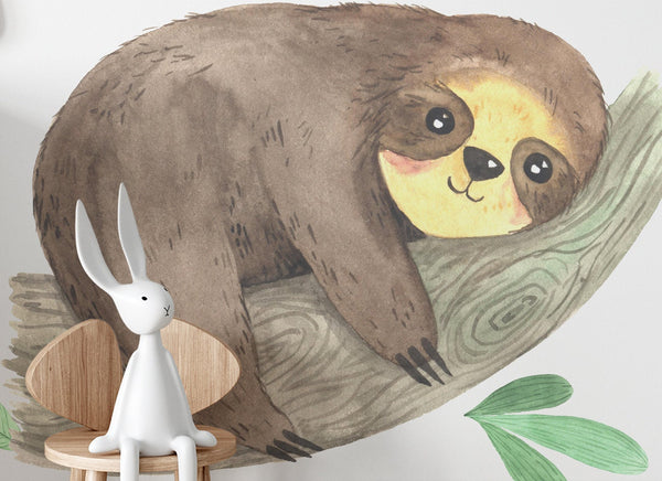 Sloth wall sticker decoration