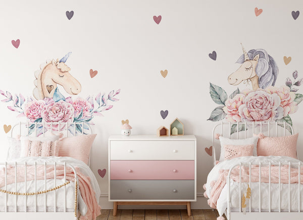 Unicorn wall sticker for girls