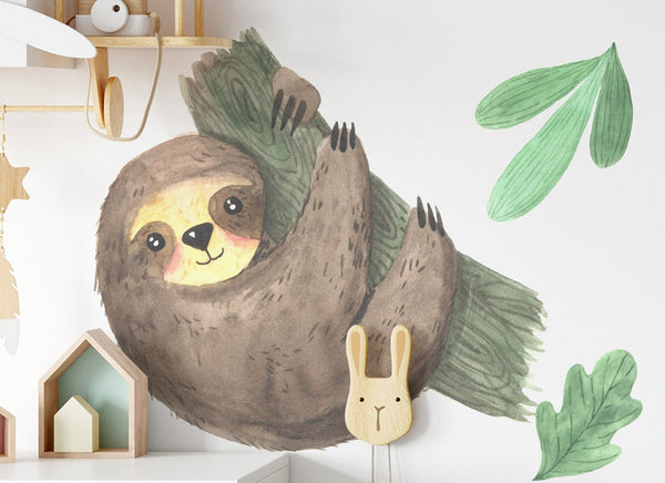 Sloth wall sticker decoration