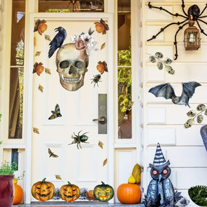 Vintage Halloween Decorations - Diy Halloween Decor - Halloween Wall Decals - Halloween Decorations Outdoor -  Halloween Front Door Decor